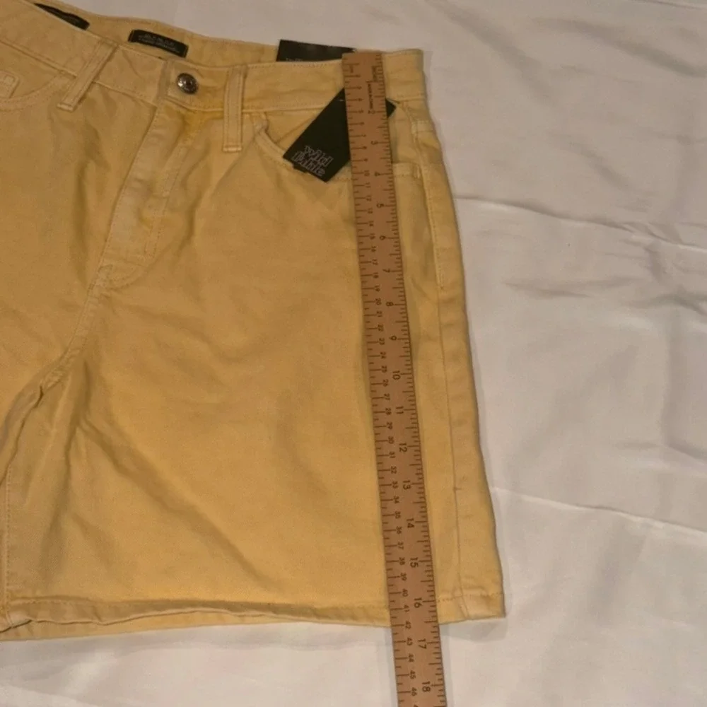 Wild Fable‎ Bermuda Short Women 6/28R Yellow Highest Rise Cottagecore NWT Summer